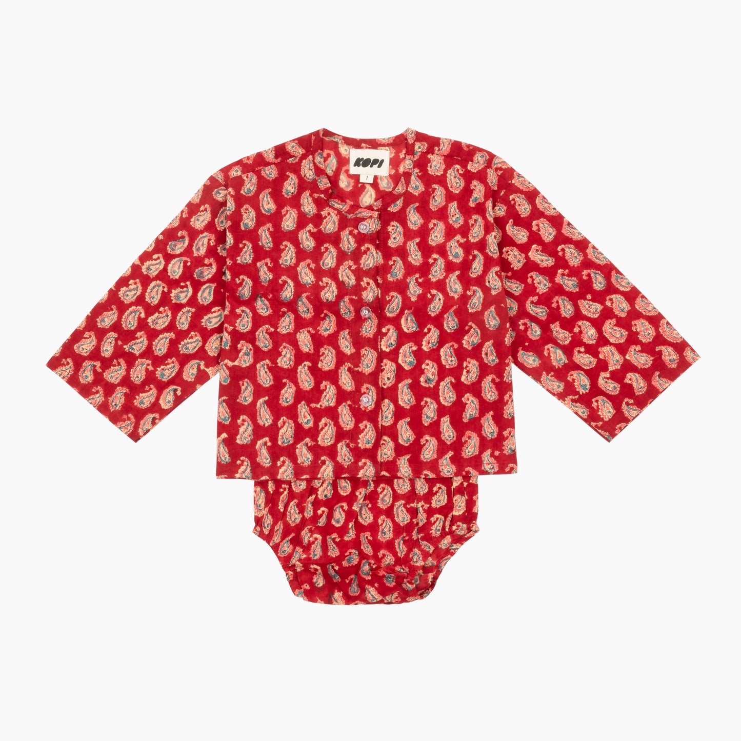 The Cabana Set in Red Paisley