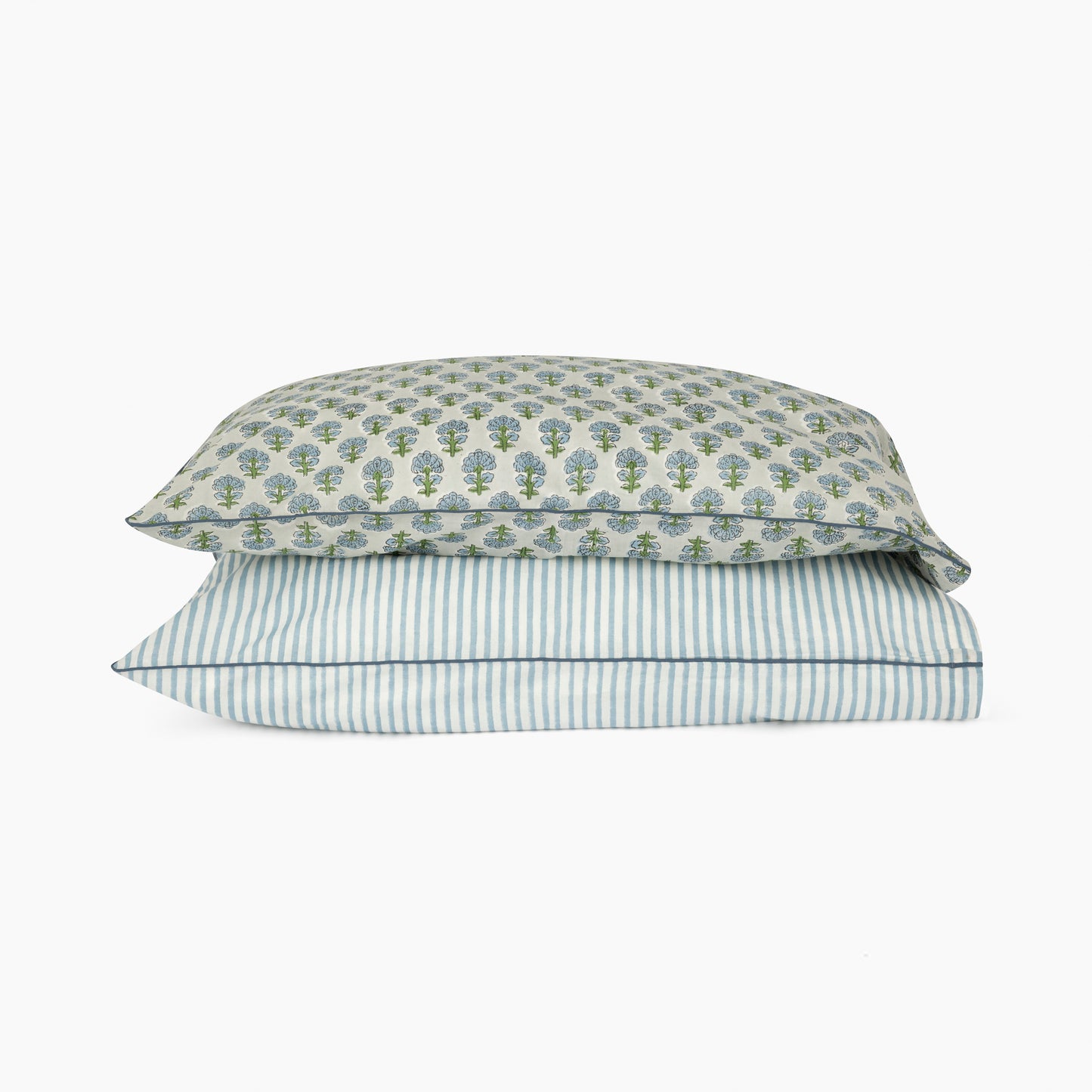 Twin Pillow Set in Pacific Mist