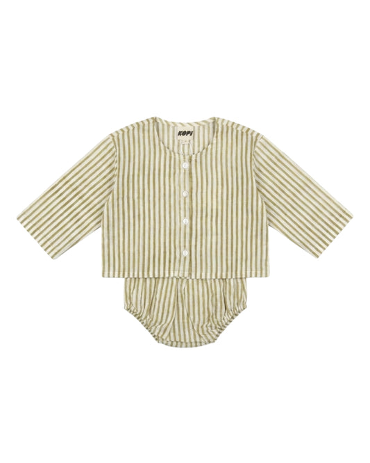 Cabana Set in Linen Stripe