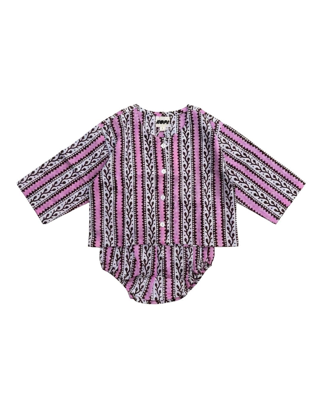 Cabana Set in Pink Wave