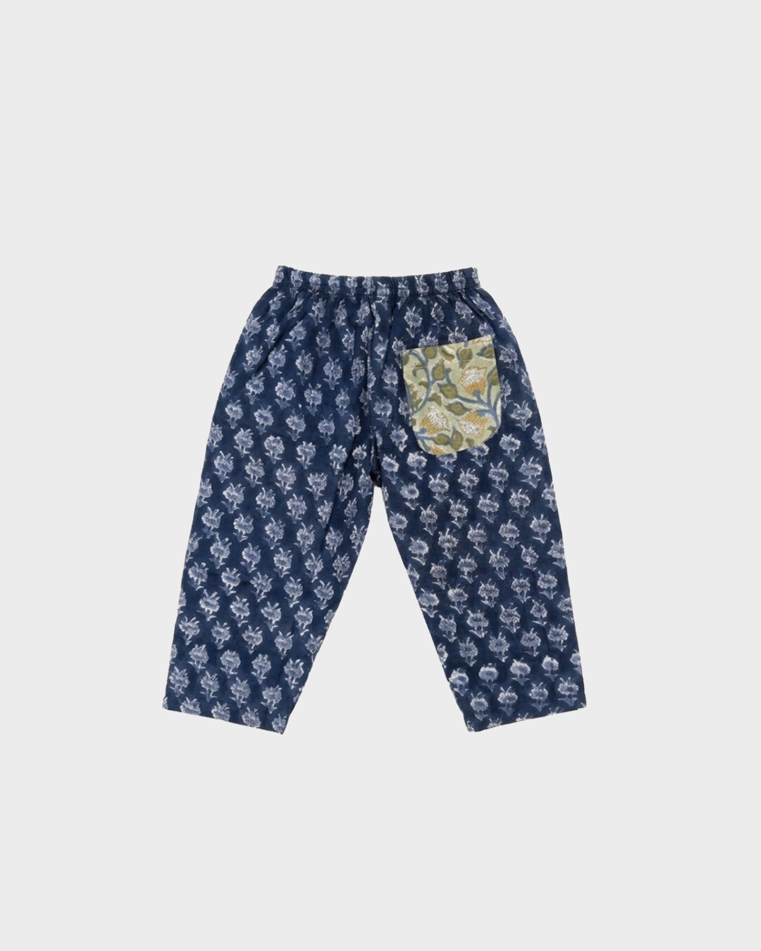 Le Weekend Pant in Navy Fleur