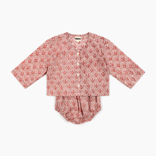 Cabana Set in Pink Shell