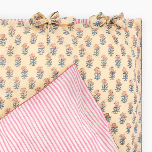 Reversible Duvet In Pink Sand
