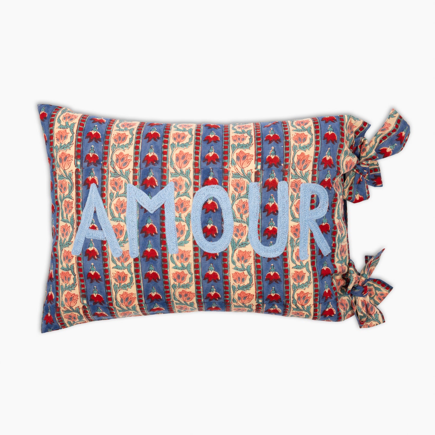 Le Pillow Cover in Blue Amour